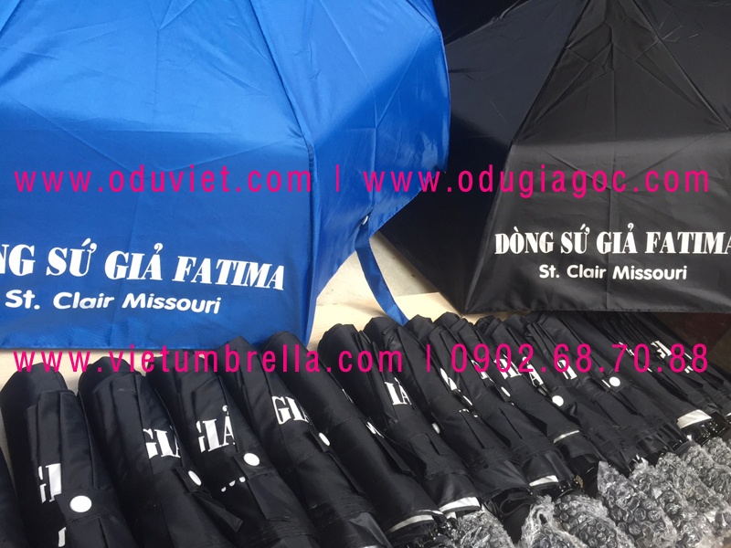 xưởng sản xuất ô dù cầm tay in logo quảng cáo